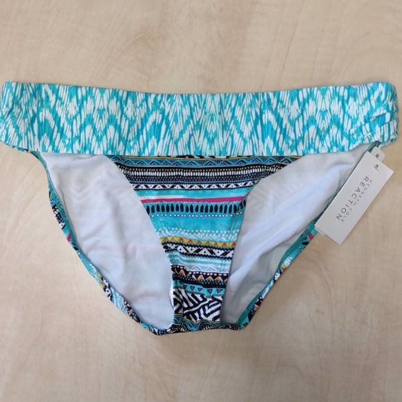 Kenneth Cole Reaction Fold Over Bikini Bottom Med - Picture 1 of 7